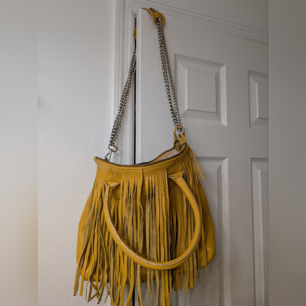 Alberta Di Canio Genuine Italian Leather Boho Shoulder Bag